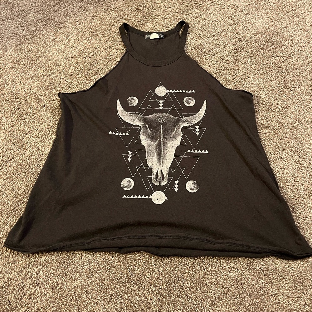Billabong Black Graphic Tank Top